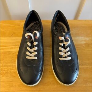 ECCO Soft 8 fashion sneakers in black leather Size 41/women’s 10